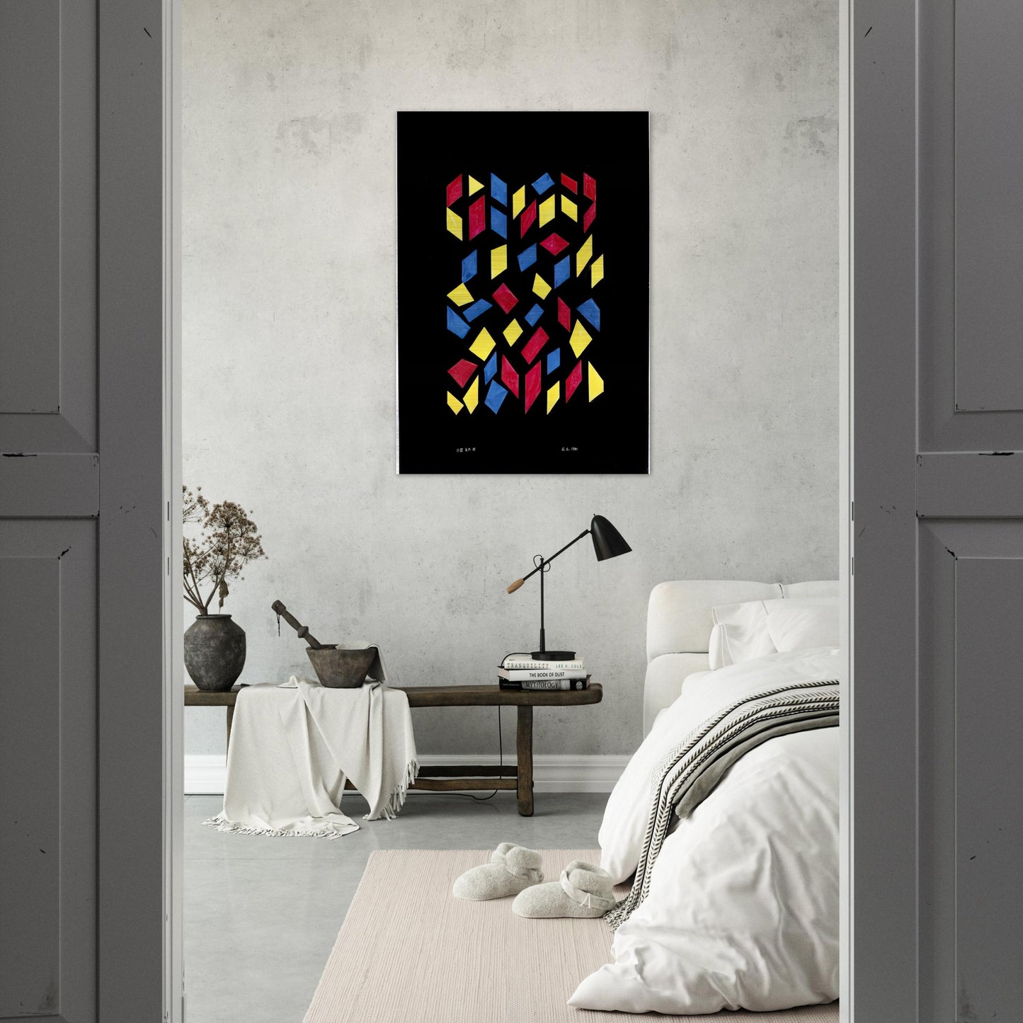 ORCHESTRA III 1980 - Anni Albers Brushed Aluminum Print - 70x100 cm / 28x40 inches | Anni Albers Aluminum Print | Anni Albers Prints