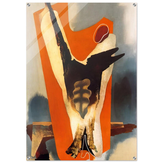 THE FUNERAL OF ROMANTICISM AESTHETIC TRANSFIGURATION 1934 - Enrico Prampolini Acrylic Print - 70x100 cm / 28x40″ inches