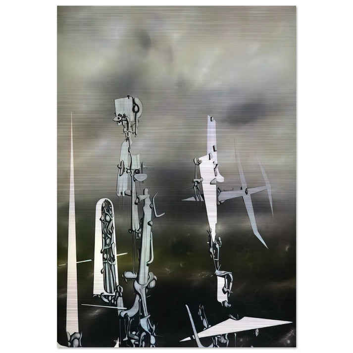 Phantoms - Yves Tanguy Brushed Aluminum Print - 70x100 cm / 28x40 inches | Yves Tanguy Aluminum Print | Yves Tanguy Prints