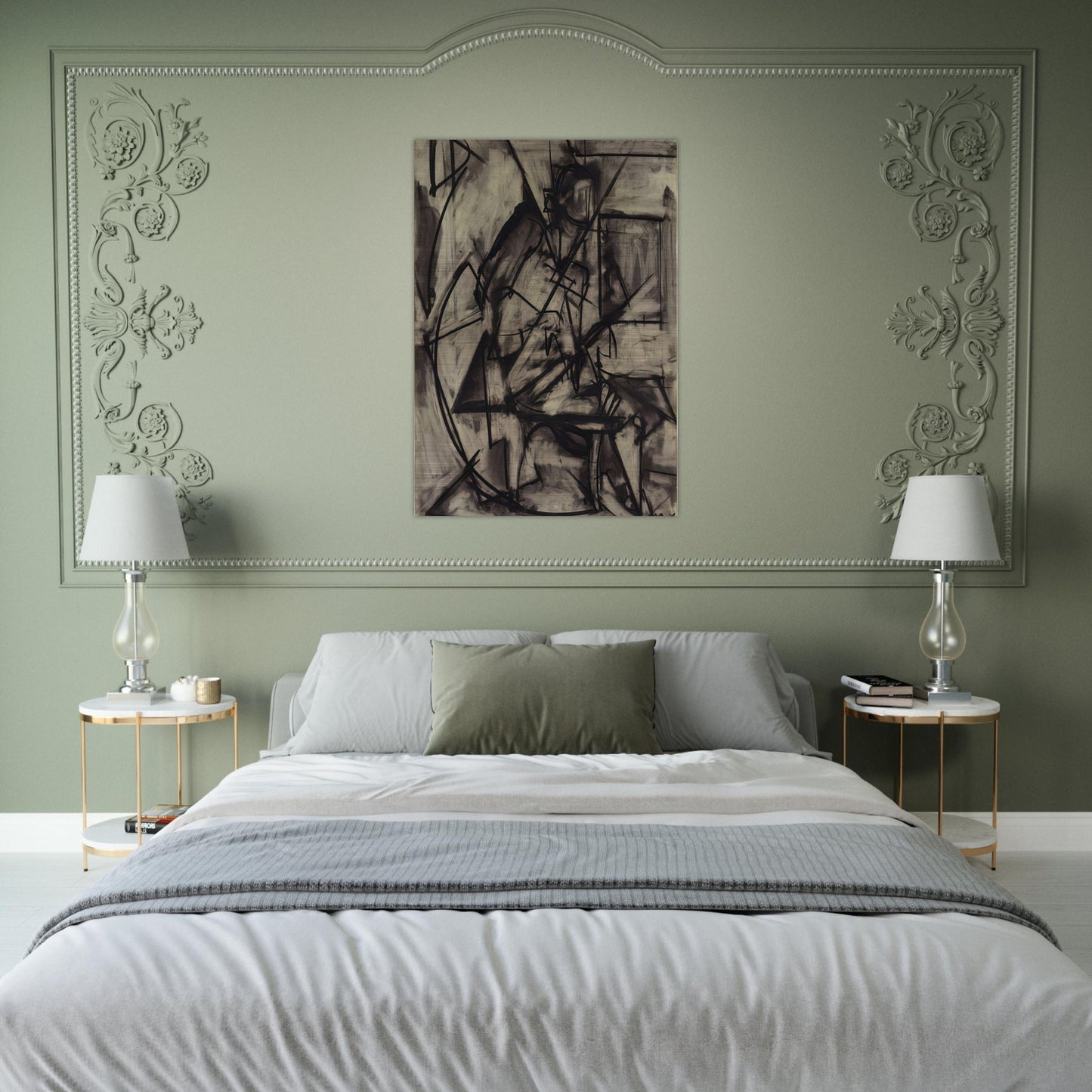 Seated Nude - Lee Krasner Brushed Aluminum Print - 70x100 cm / 28x40 inches | Lee Krasner Aluminum Print | Lee Krasner Prints