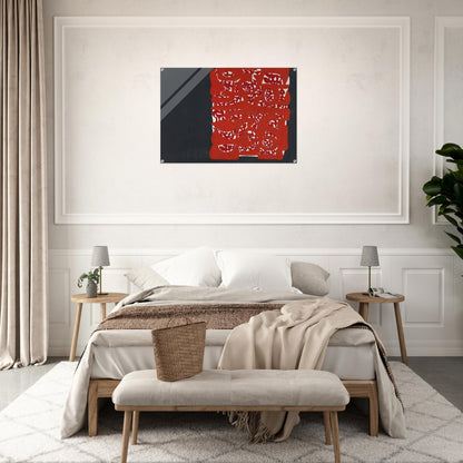 Rettangolo rosso - 1960 - Carla Accardi Acrylic Print - 70x100 cm / 28x40″ inches