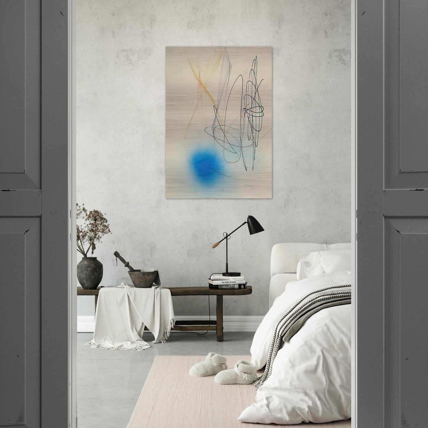 Abstract Composition - 1968 - John Ferren Brushed Aluminum Print - 70x100 cm / 28x40 inches | John Ferren Aluminum Print | John Ferren Prints