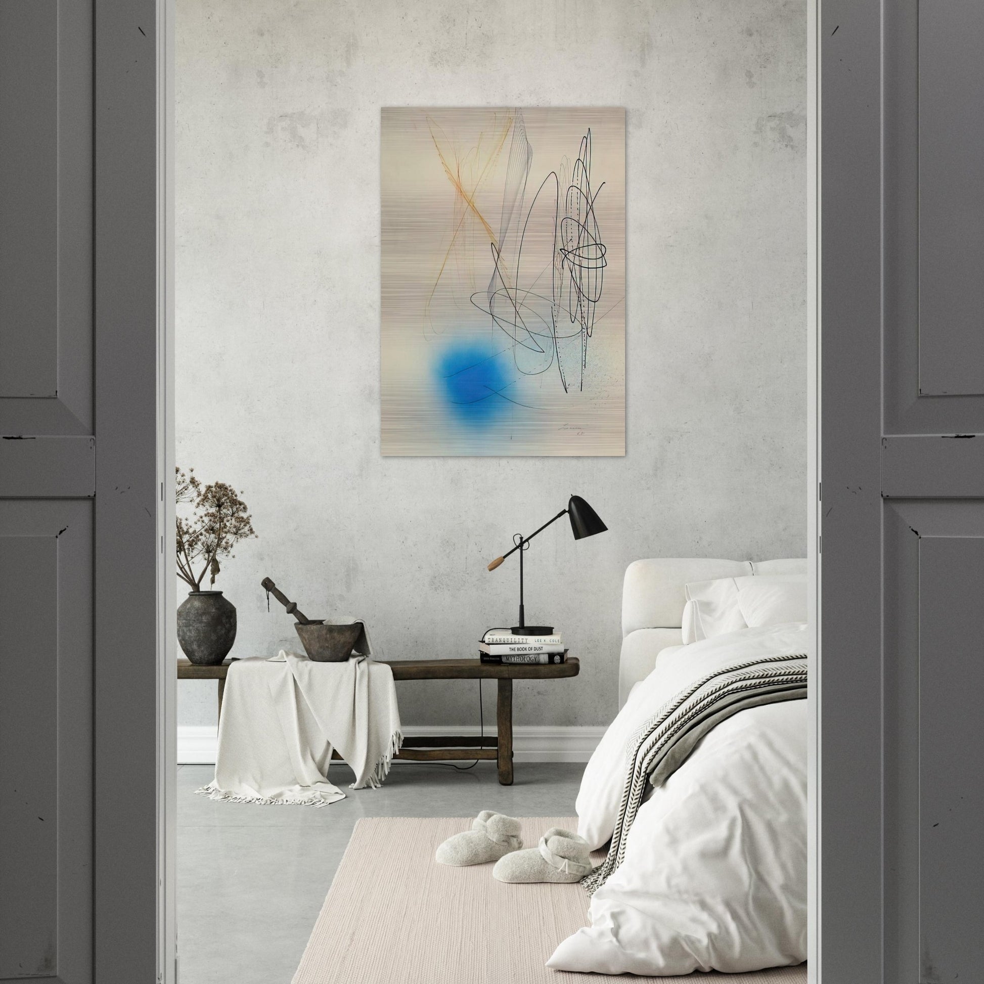 Abstract Composition - 1968 - John Ferren Brushed Aluminum Print - 70x100 cm / 28x40 inches | John Ferren Aluminum Print | John Ferren Prints