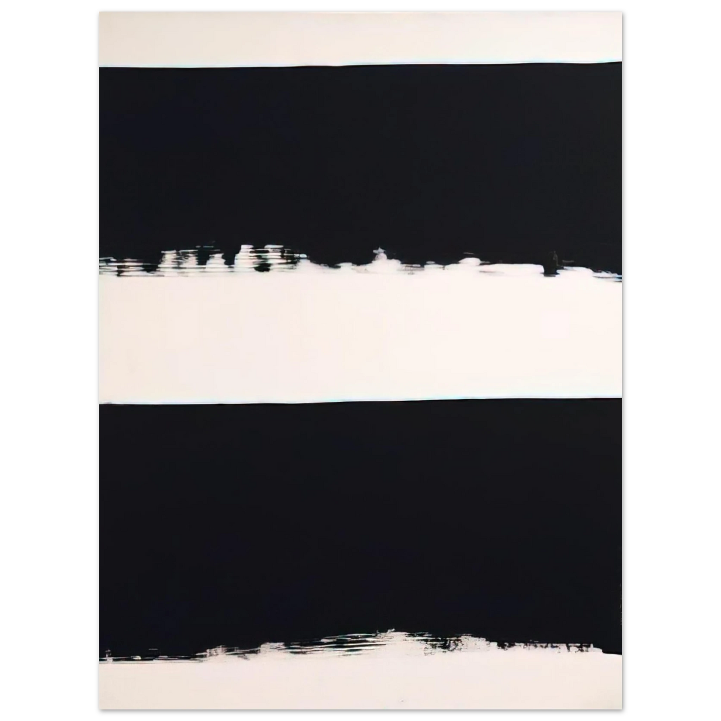 Pierre Soulages - Gouache 2004 B-7 - 2004  75x100 cm / 30x40inches Fine Art Poster