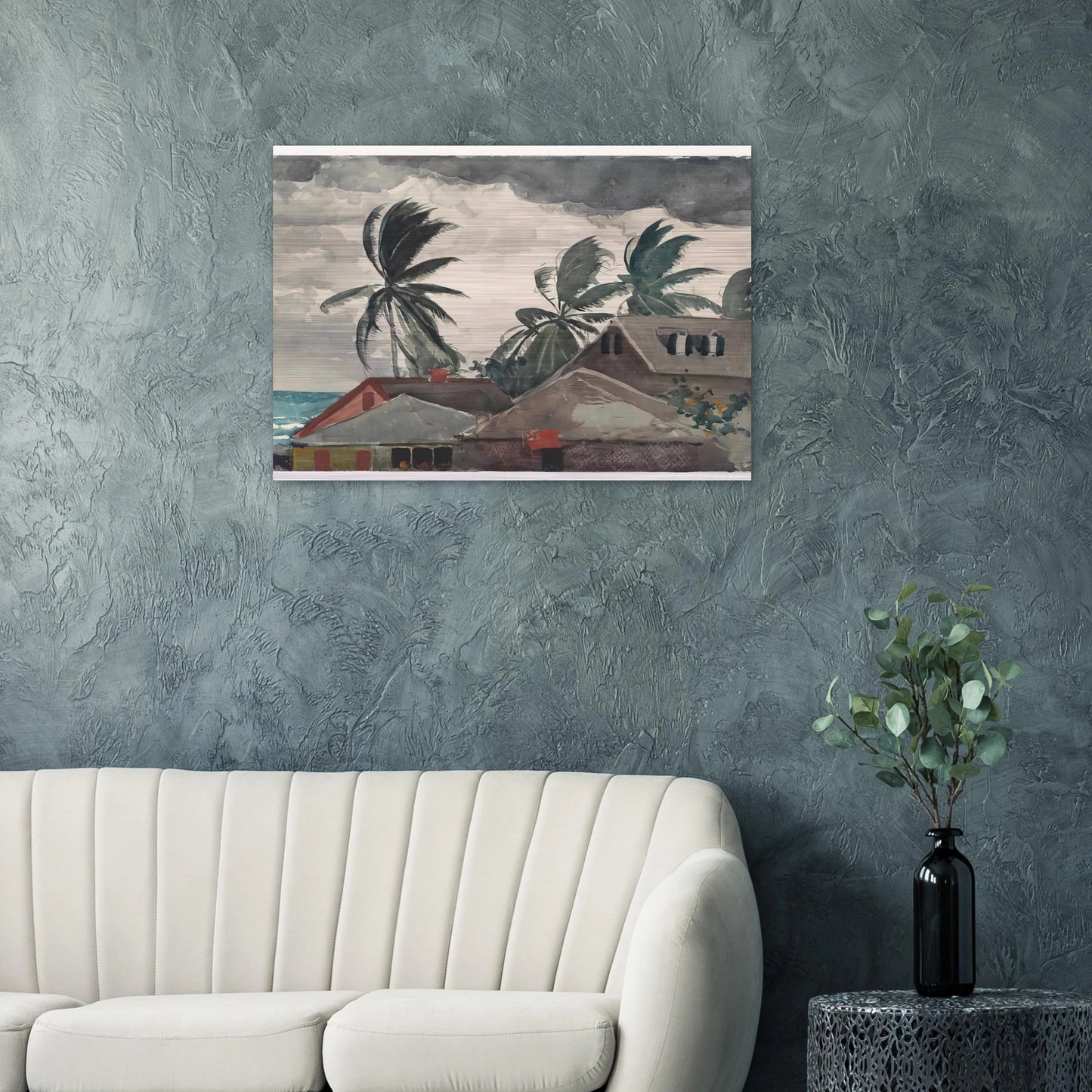 HURRICANE BAHAMAS 1898 - Winslow Homer Brushed Aluminum Print - 70x100 cm / 28x40 inches | Winslow Homer Aluminum Print | Winslow Homer Prints