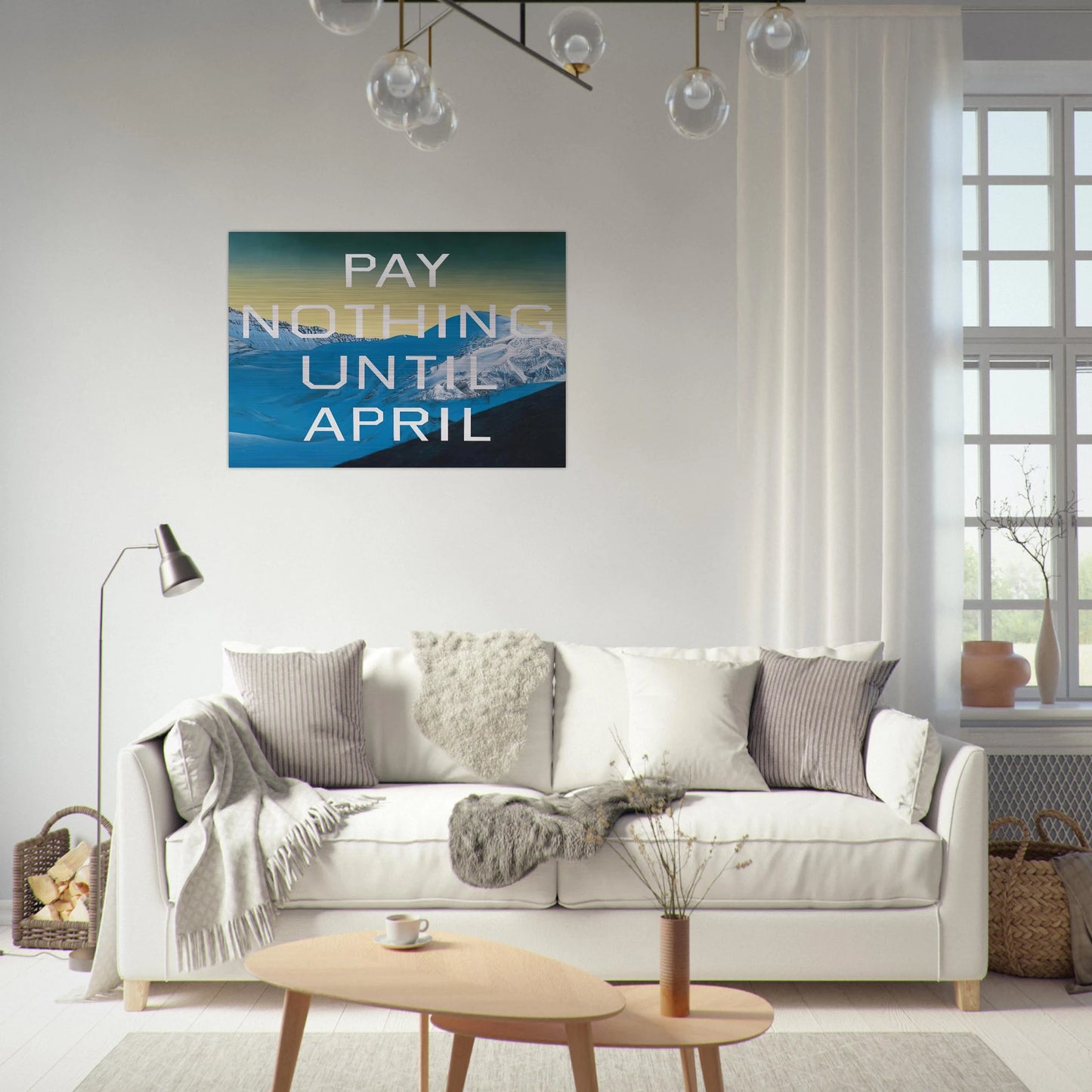 PAY NOTHING UNTIL APRIL 2003 - Edward Ruscha Brushed Aluminum Print - 70x100 cm / 28x40 inches | Edward Ruscha Aluminum Print | Edward Ruscha Prints