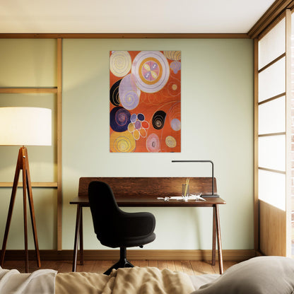THEY TENS MAINSTAY IV 1907 - Hilma af Klint Brushed Aluminum Print - 70x100 cm / 28x40 inches | Hilma af Klint Aluminum Print | Hilma af Klint Prints