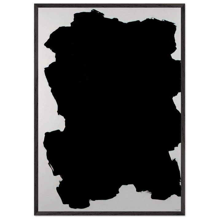 Untitled Irregular Form - Sol LeWitt 70x100 cm / 28x40 inches Framed Art Print – Black Wooden Frame