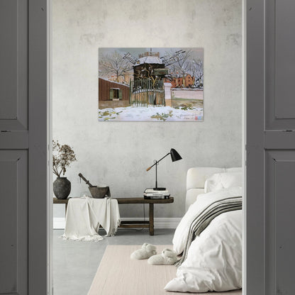 MOULIN DE LA GALETTE 2 - Maurice Utrillo Brushed Aluminum Print - 70x100 cm / 28x40 inches | Maurice Utrillo Aluminum Print | Maurice Utrillo Prints