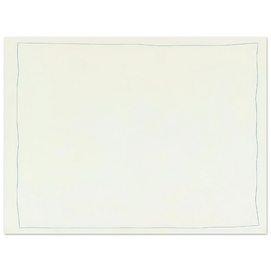 Robert Ryman - Bent Line Drawing - Minimalism  75x100 cm / 30x40inches Fine Art Poster