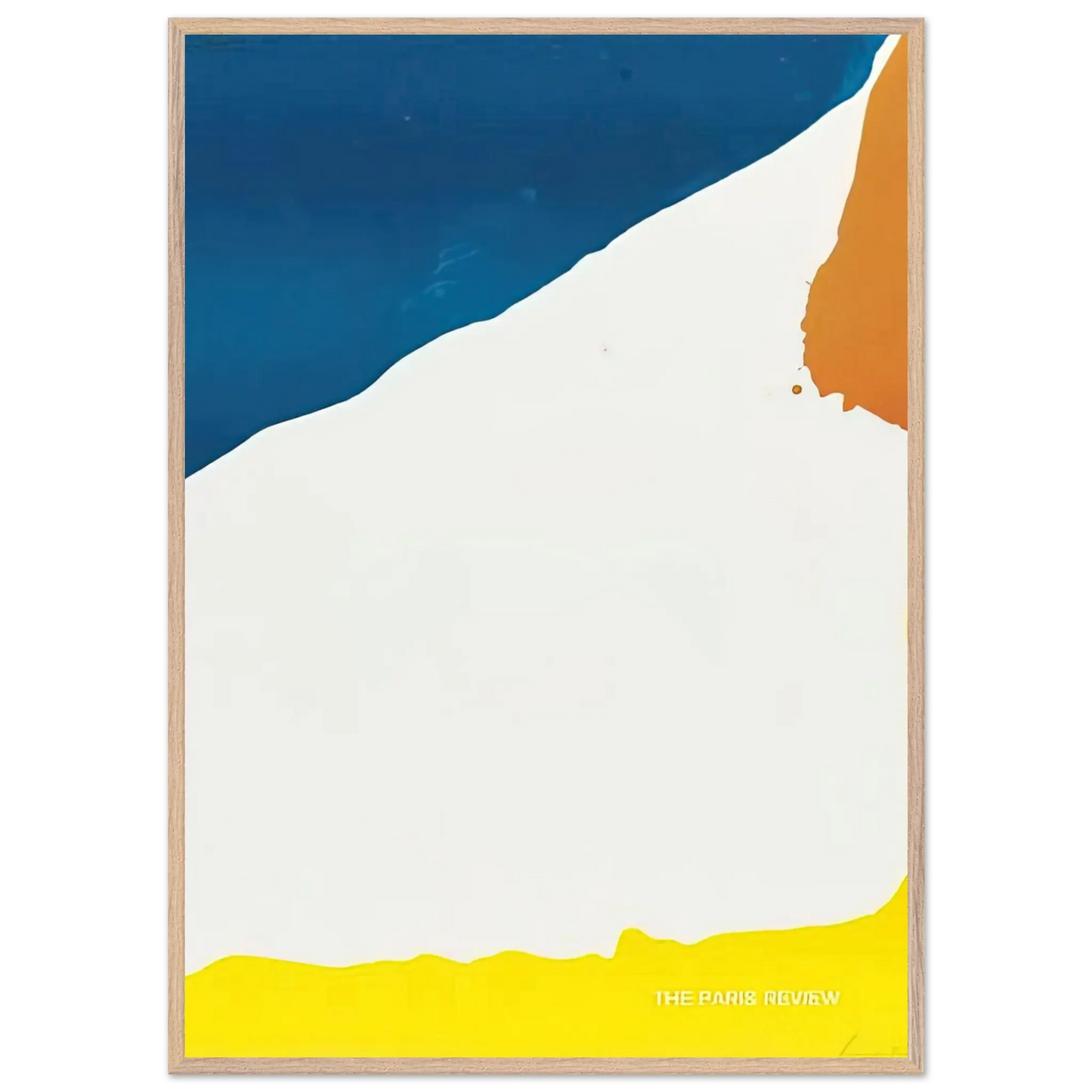 Helen Frankenthaler - Paris Review - 1966 Wall art - A3 (29.7 x 42  cm) - Premium Wooden Framed Poster With Fine Art Paper - White frame