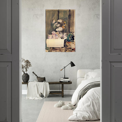 A Favorite Corner - Childe Hassam Brushed Aluminum Print - 70x100 cm / 28x40 inches | Childe Hassam Aluminum Print | Childe Hassam Prints