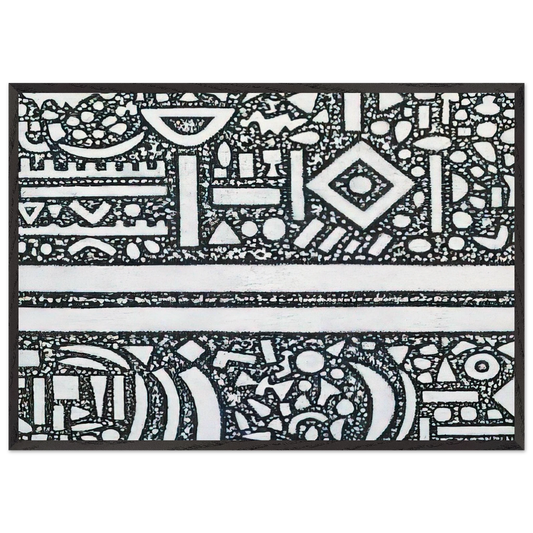 From the Edge of Darkness - Richard Pousette-Dart 70x100 cm / 28x40 inches Framed Art Print – Black Wooden Frame