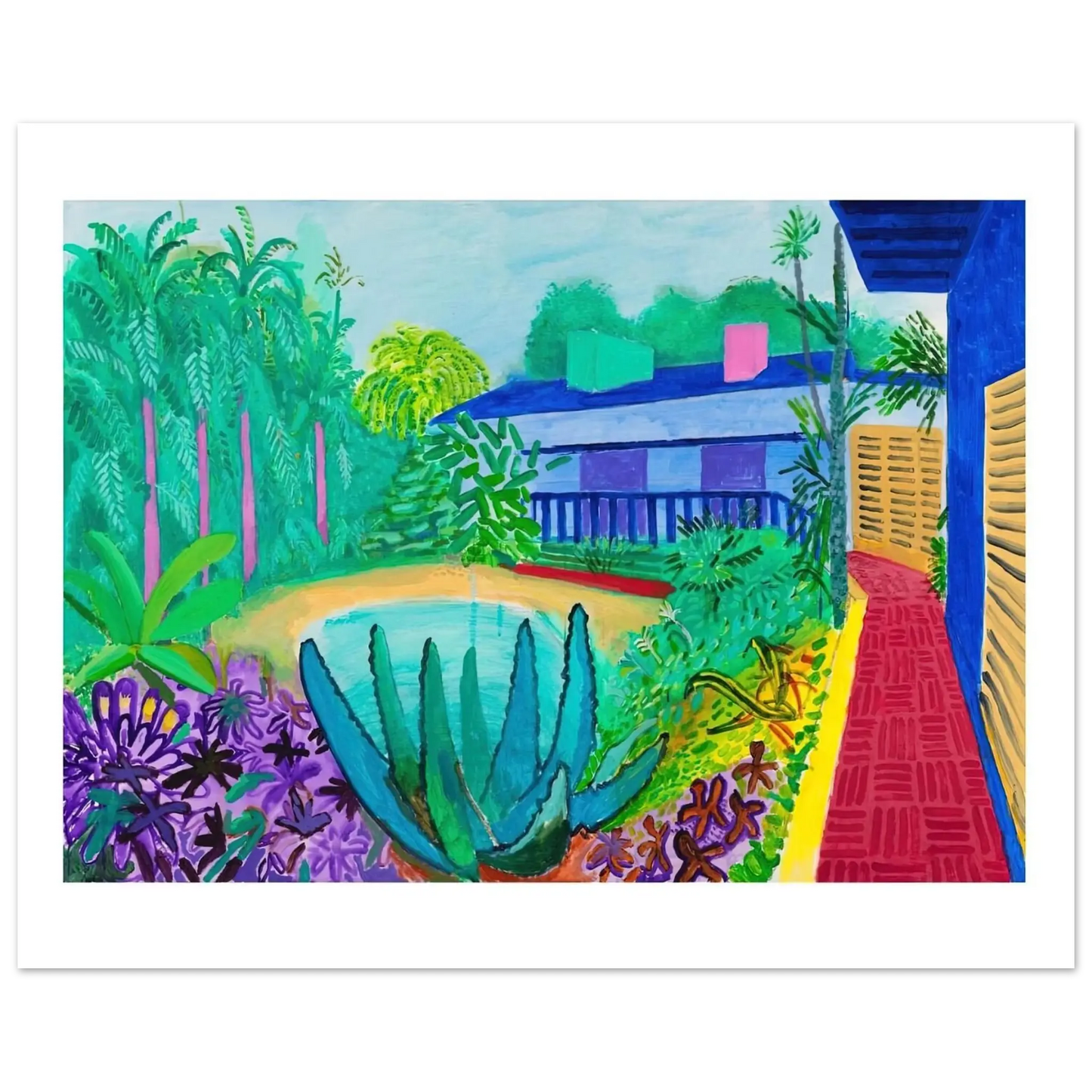 David Hockney - David Hockney Wall art - 28x43  cm / XL (11x17 Inches) - Fine Art Poster - -