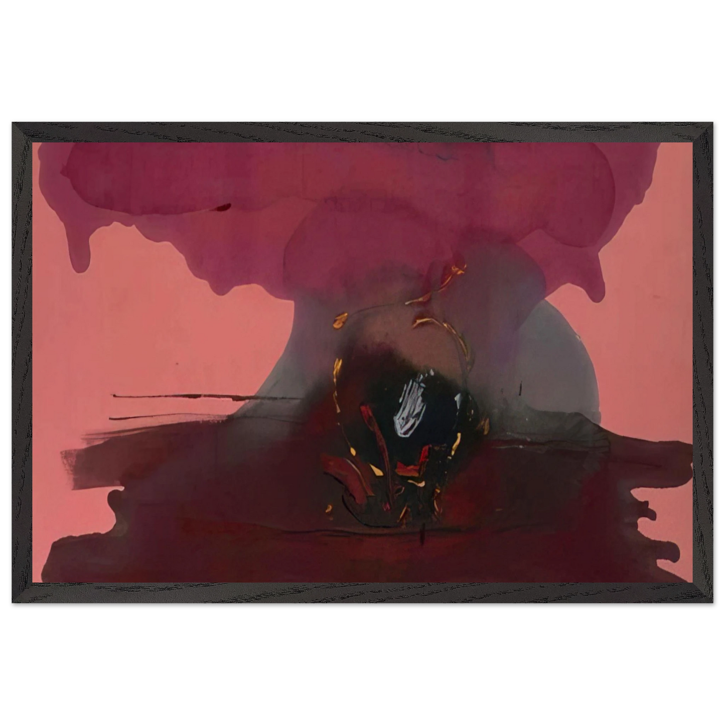Helen Frankenthaler - Harbinger - 1986 Wall art - 30x30 cm / 12x12 inches - Fine Art Poster-canvas - -