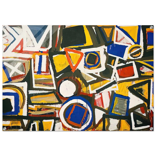 Taxi Cab II - Al Held Acrylic Print - 70x100 cm / 28x40″ inches