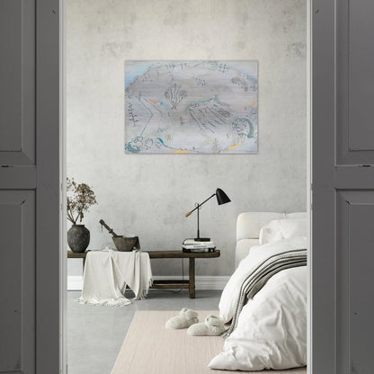 Composition à la carte de France - 1931 - John Ferren Brushed Aluminum Print - 70x100 cm / 28x40 inches | John Ferren Aluminum Print | John Ferren Prints