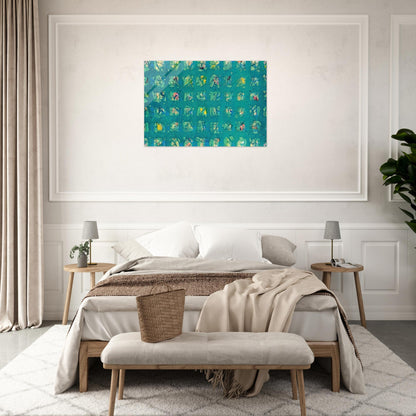 La Primavera Fredda  Cold Spring  - Sam Francis Acrylic Print - 70x100 cm / 28x40″ inches
