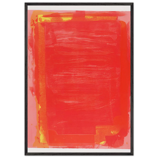 Untitled I - 1974 - John Hoyland 70x100 cm / 28x40 inches Framed Art Print – Black Wooden Frame
