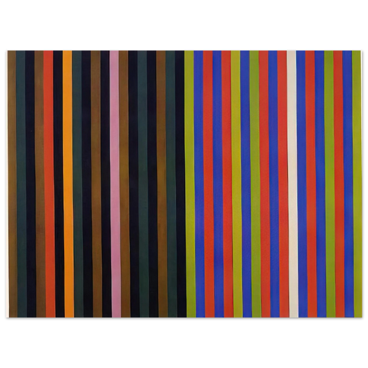 Gene Davis - Yankee Doodle - 1966  75x100 cm / 30x40inches Fine Art Poster