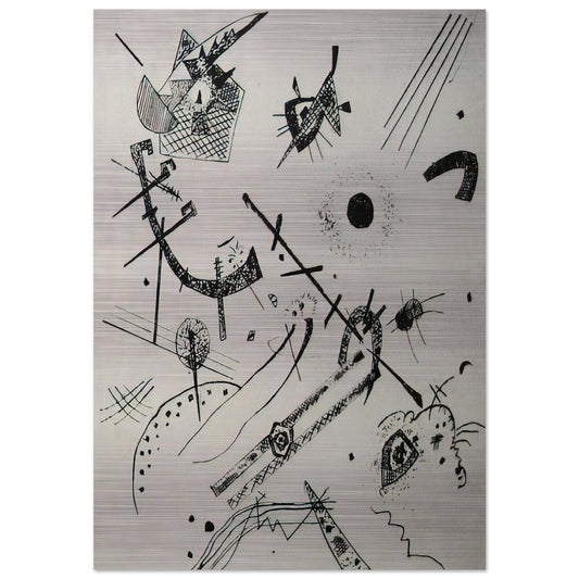 SMALL WORLDS XI 1922 - Wassily Kandinsky Brushed Aluminum Print - 70x100 cm / 28x40 inches | Wassily Kandinsky Aluminum Print | Wassily Kandinsky Prints