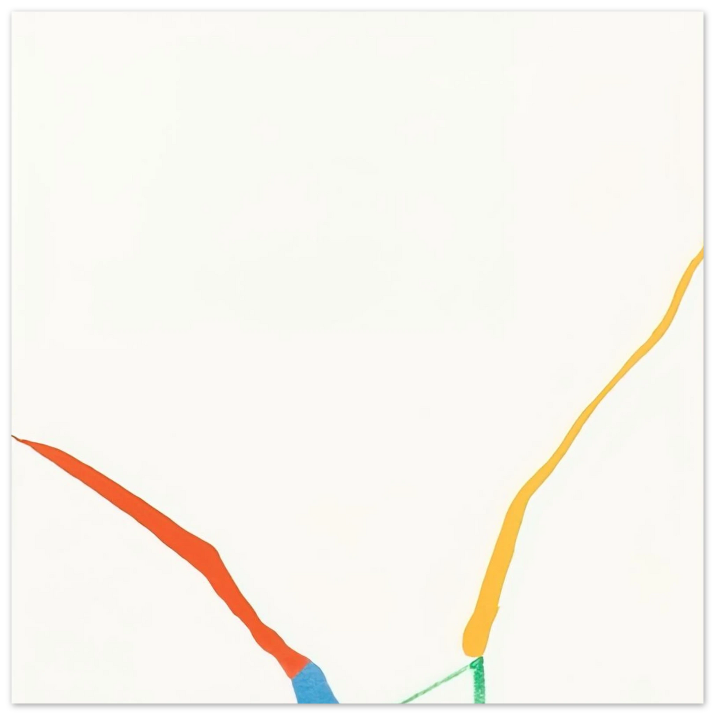 Helen Frankenthaler - What Red Lines Can Do - 1970 Wall art - 15x20 cm / 6x8 inches - Fine Art Poster-canvas - -
