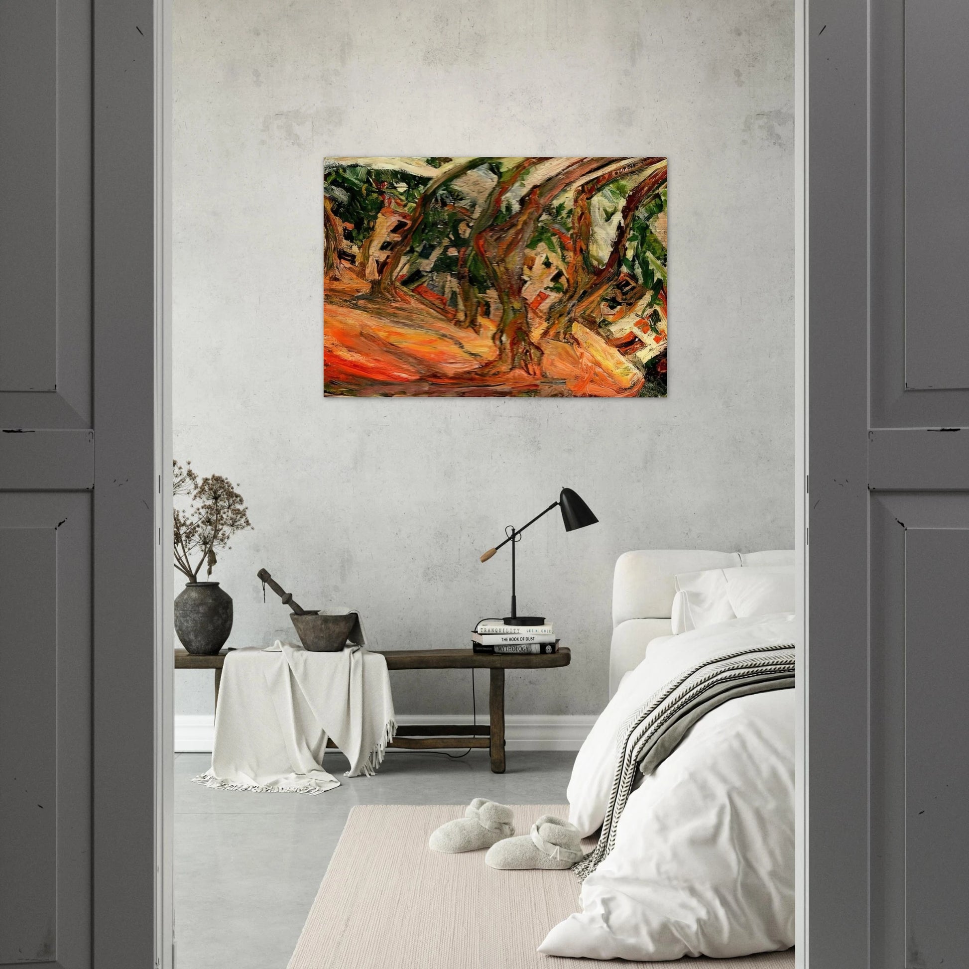 PLANE TREES AT CERET 1920 - Chaim Soutine Brushed Aluminum Print - 70x100 cm / 28x40 inches | Chaim Soutine Aluminum Print | Chaim Soutine Prints