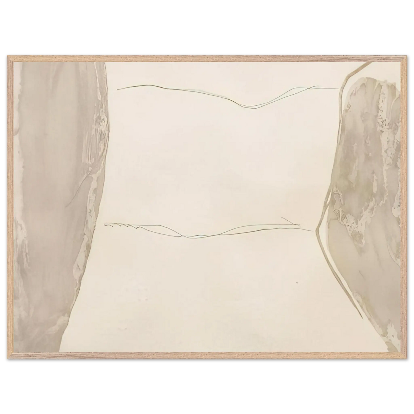 Helen Frankenthaler - Ponti - 1973 Wall art - A3 (29.7 x 42  cm) - Premium Wooden Framed Poster With Fine Art Paper - Black frame