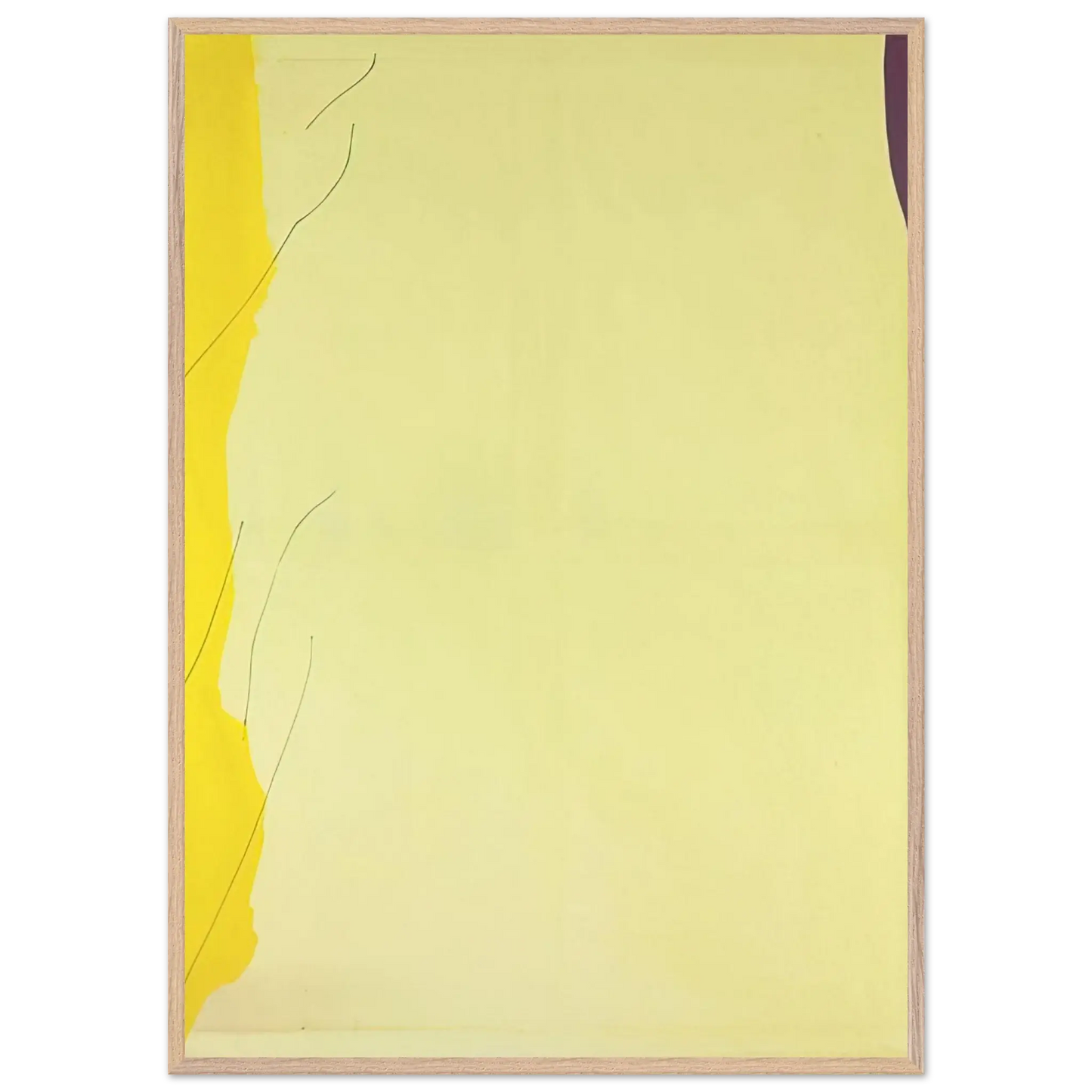 Helen Frankenthaler - Distillation - 1973 Wall art - 15x20 cm / 6x8 Inches - Premium Wooden Framed Poster With Fine Art Paper - Wood frame