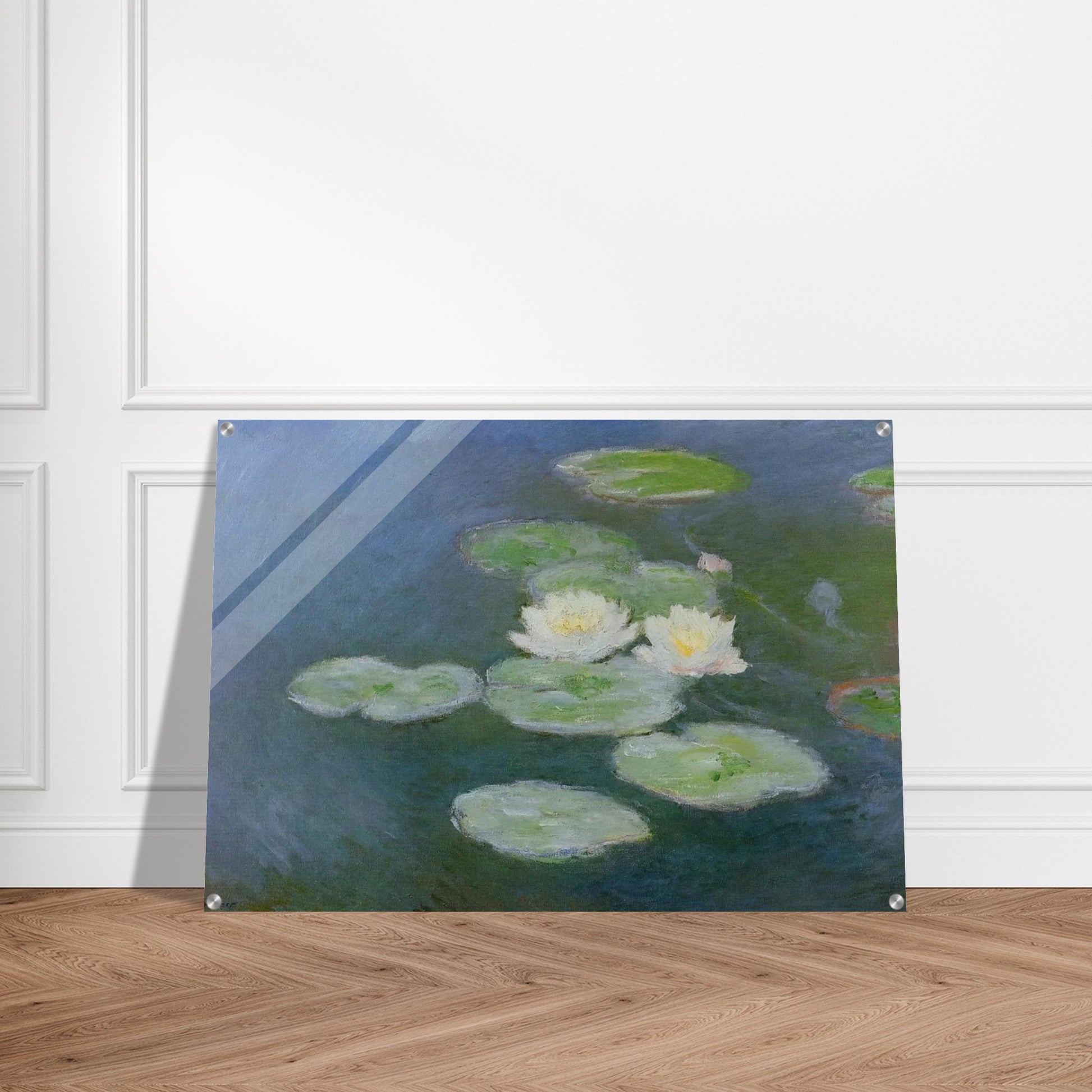Water Lilies, Evening Effect - claude monet Acrylic Print - 70x100 cm / 28x40″ inches