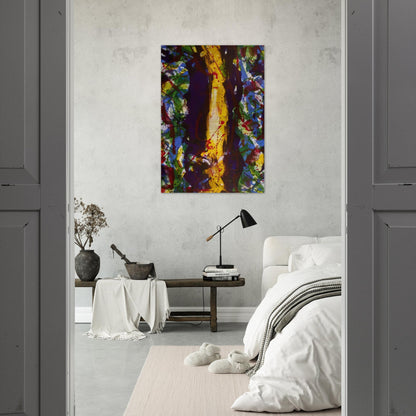 Untitled Composition  Lembark 285  - Sam Francis Brushed Aluminum Print - 70x100 cm / 28x40 inches | Sam Francis Aluminum Print | Sam Francis Prints