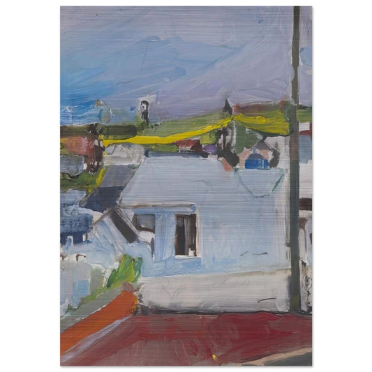 Chabot Valley - Richard Diebenkorn Brushed Aluminum Print - 70x100 cm / 28x40 inches | Richard Diebenkorn Aluminum Print | Richard Diebenkorn Prints