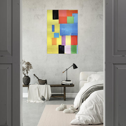 Pastorale - Hans Hofmann Brushed Aluminum Print - 70x100 cm / 28x40 inches | Hans Hofmann Aluminum Print | Hans Hofmann Prints