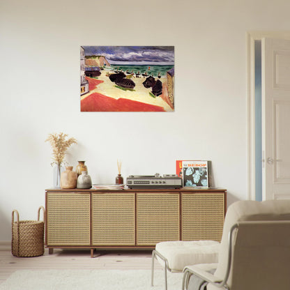 FISHING BOATS IN WINTER ETRETAT 1921 - Henri Matisse Brushed Aluminum Print - 70x100 cm / 28x40 inches | Henri Matisse Aluminum Print | Henri Matisse Prints