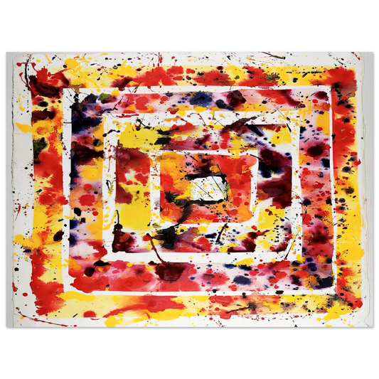 Sam Francis - Untitled Mandala  75x100 cm / 30x40inches Fine Art Poster