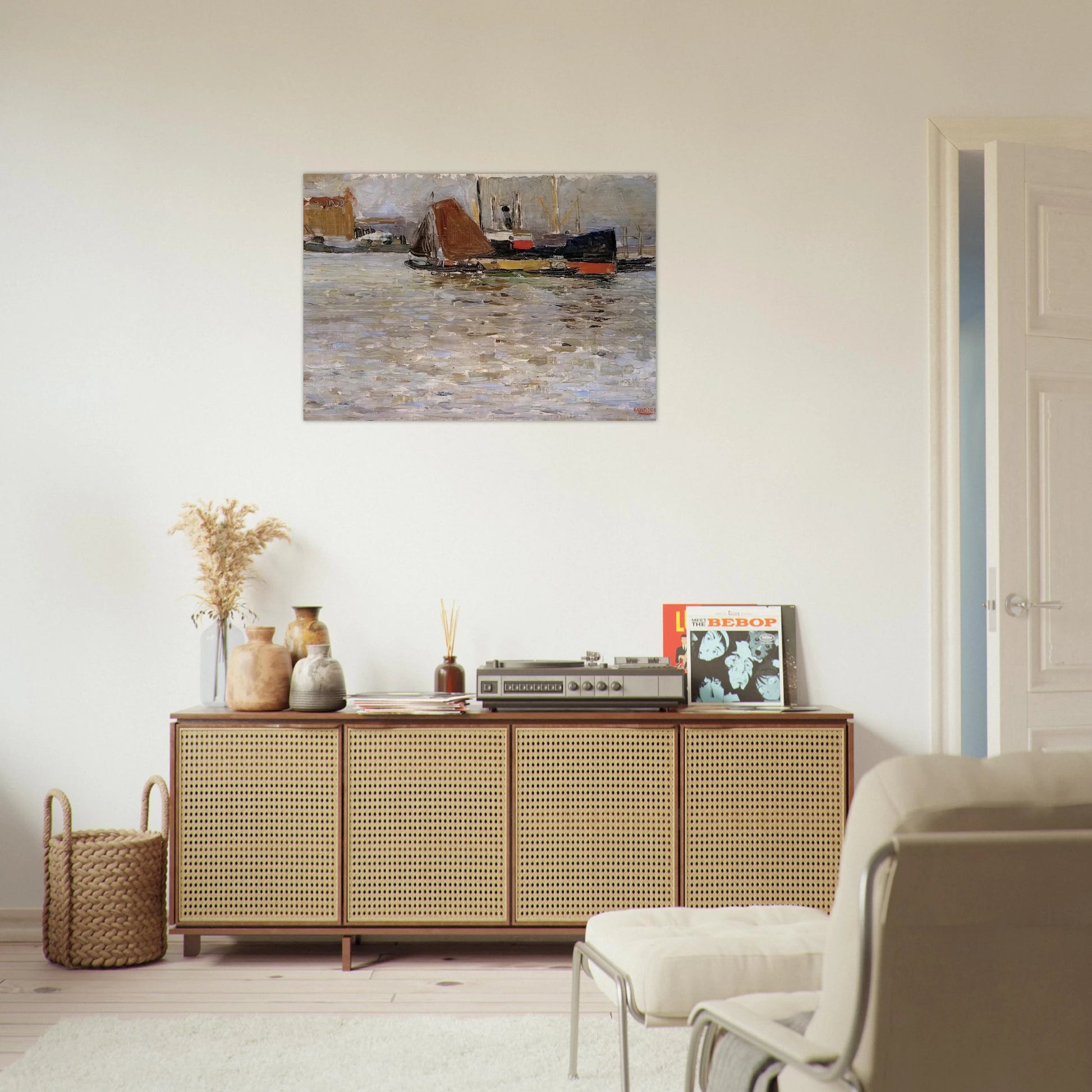ROTTERDAM SUN 1906 - Wassily Kandinsky Brushed Aluminum Print - 70x100 cm / 28x40 inches | Wassily Kandinsky Aluminum Print | Wassily Kandinsky Prints