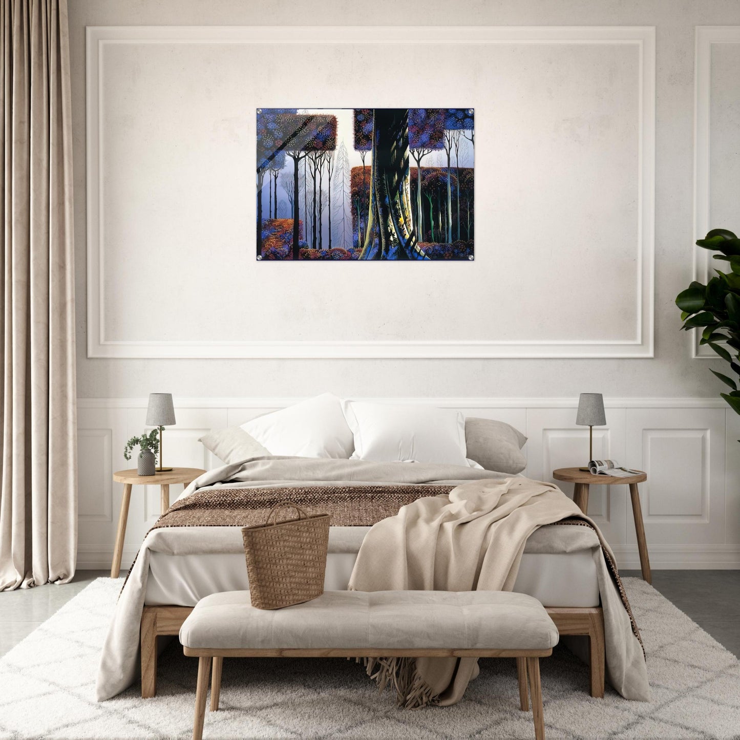 Ancient Forest - Eyvind Earle Acrylic Print - 70x100 cm / 28x40″ inches | Eyvind Earle Wall Art | Eyvind Earle Prints