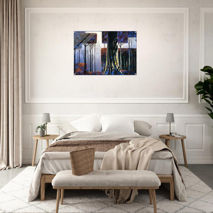 Ancient Forest - Eyvind Earle Acrylic Print - 70x100 cm / 28x40″ inches | Eyvind Earle Wall Art | Eyvind Earle Prints
