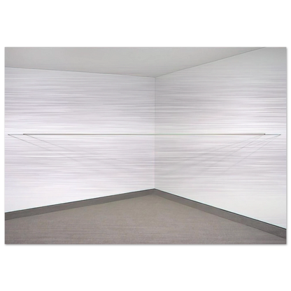 Untitled - 1972 - Fred Sandback Brushed Aluminum Print - 70x100 cm / 28x40 inches | Fred Sandback Aluminum Print | Fred Sandback Prints