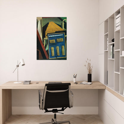 THE GENTLE AFTERNOON 1916 - Giorgio de Chirico Brushed Aluminum Print - 70x100 cm / 28x40 inches | Giorgio de Chirico Aluminum Print | Giorgio de Chirico Prints