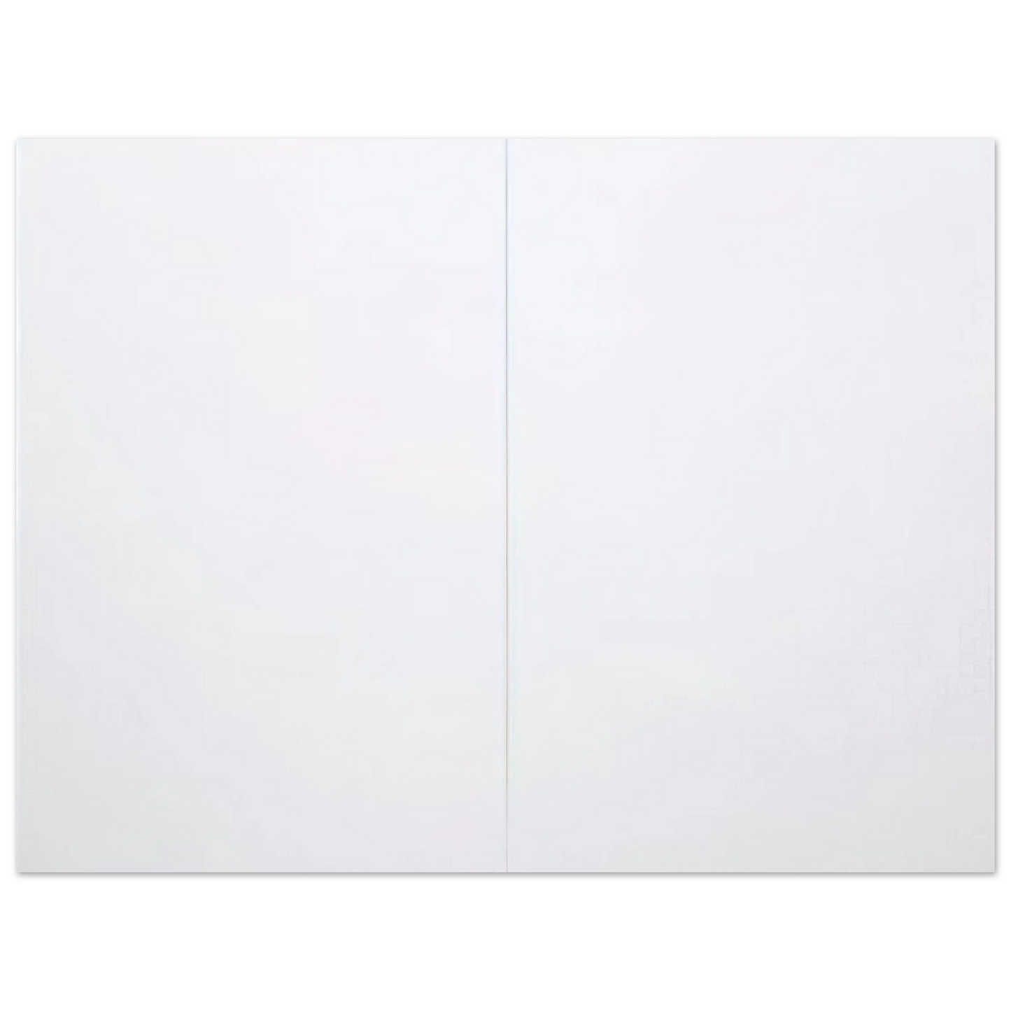 Robert Rauschenberg - WHITE PAINTING TWO PANEL 1951  75x100 cm / 30x40inches Fine Art Poster