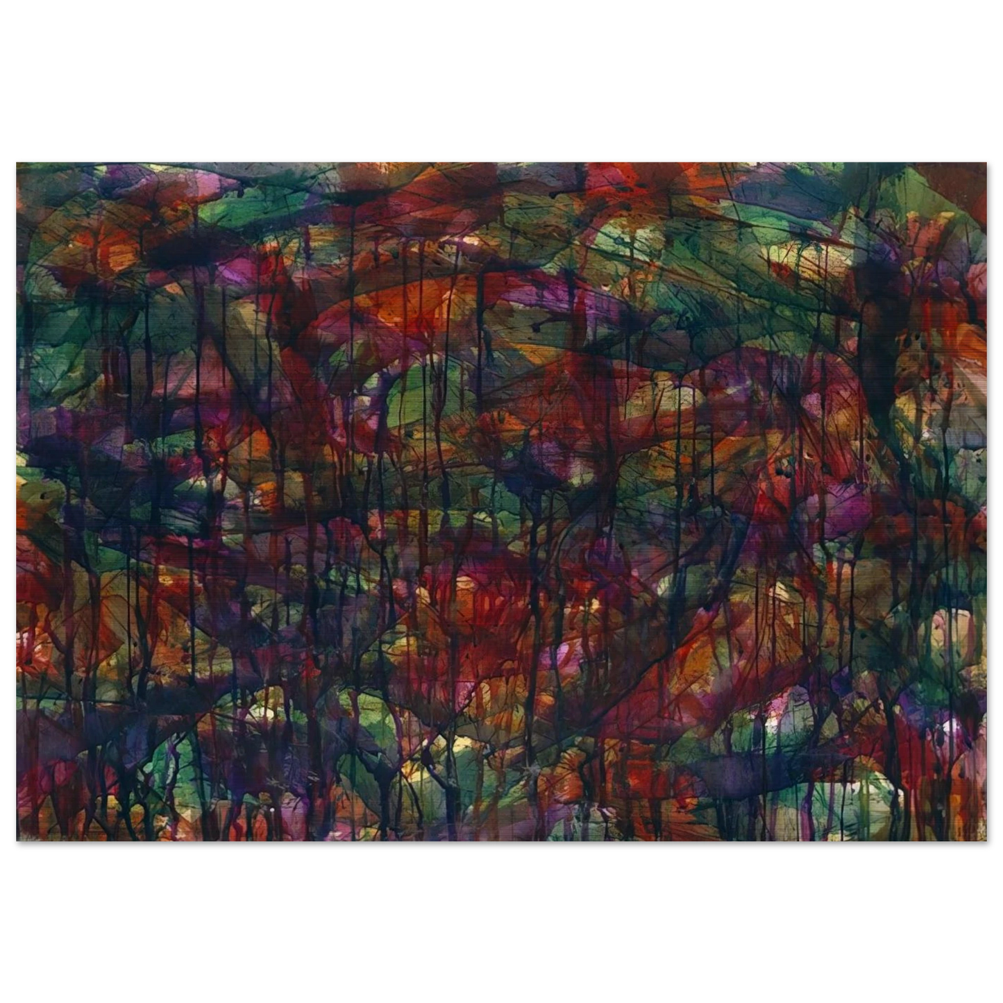 Untitled - 1957 - Norman Bluhm Brushed Aluminum Print - 70x100 cm / 28x40 inches | Norman Bluhm Aluminum Print | Norman Bluhm Prints