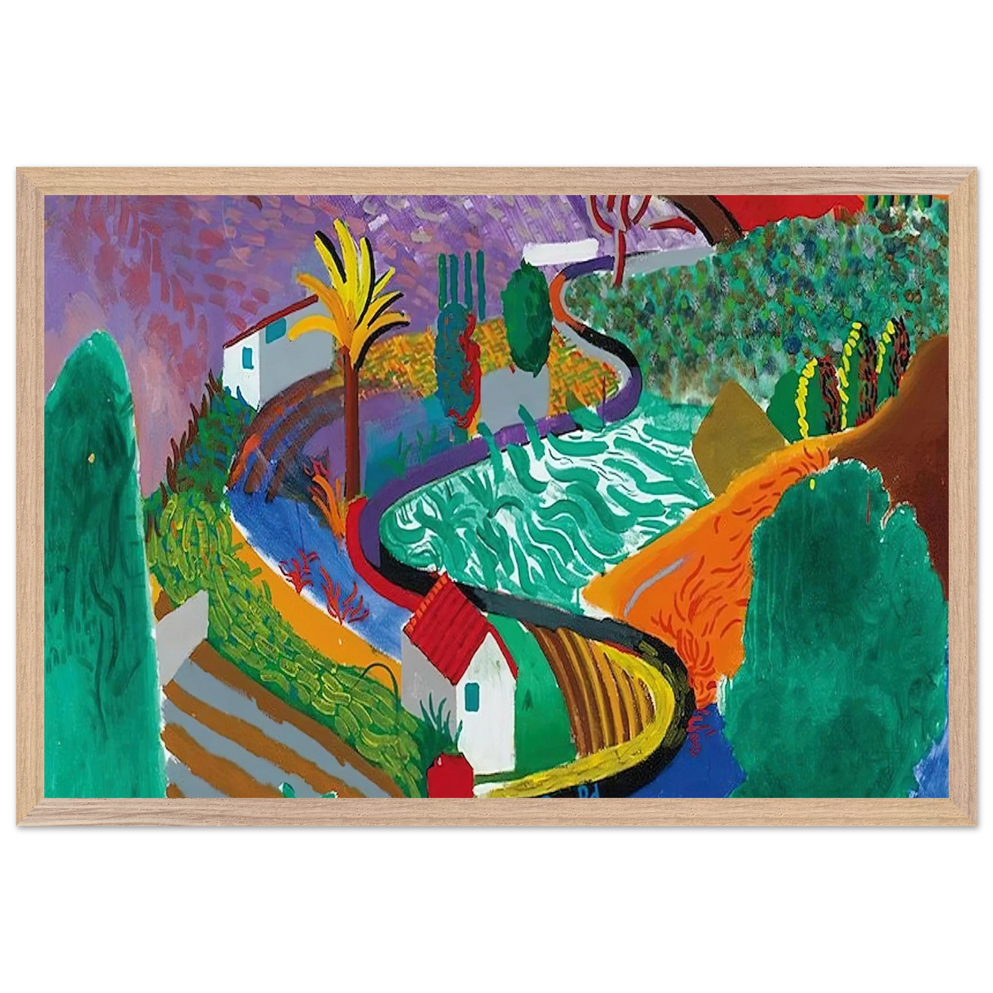 David Hockney - David Hockney Wall art - 70x100 cm / 28x40 inches - Fine Art Poster-canvas - -