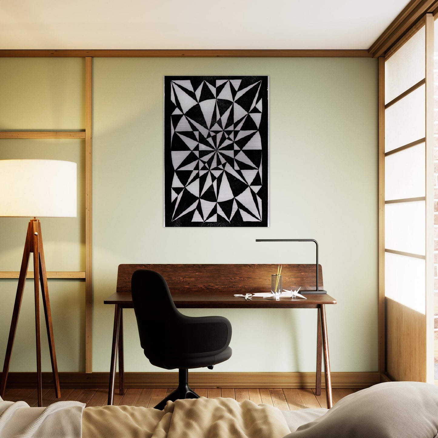 FLOR DE PASCUA BEAUTIFUL - MC Escher Brushed Aluminum Print - 70x100 cm / 28x40 inches | MC Escher Aluminum Print | MC Escher Prints