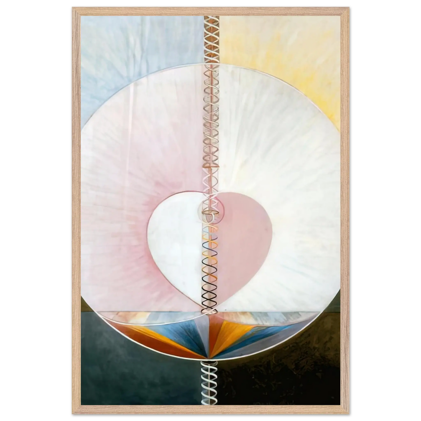 Hilma af Klint - WHAT A HUMAN BEING IS 1910 Wall art - 60x90 cm / 24x36 Inches - Fine Art Poster - -