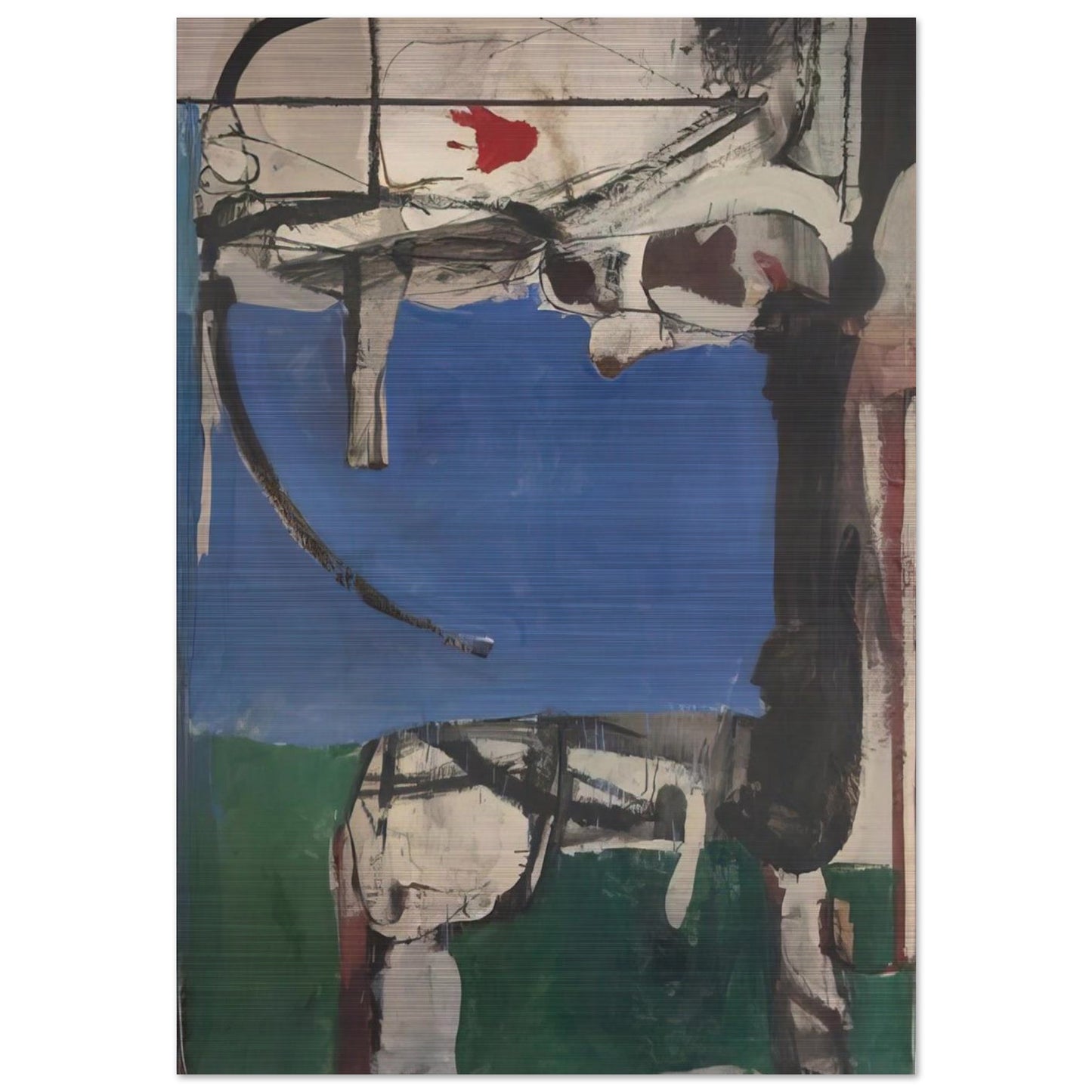 Urbana #2 The Archer - Richard Diebenkorn Brushed Aluminum Print - 70x100 cm / 28x40 inches | Richard Diebenkorn Aluminum Print | Richard Diebenkorn Prints