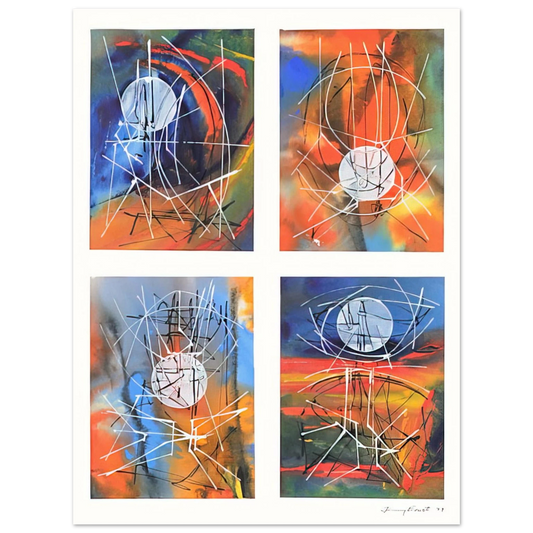 Jimmy Ernst - Four Days - 1979  75x100 cm / 30x40inches Fine Art Poster