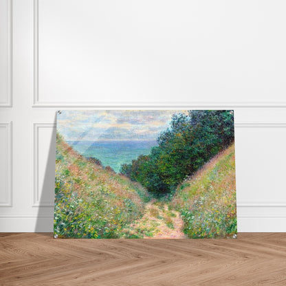 Path at La Cavee, Pourville - claude monet Acrylic Print - 70x100 cm / 28x40″ inches