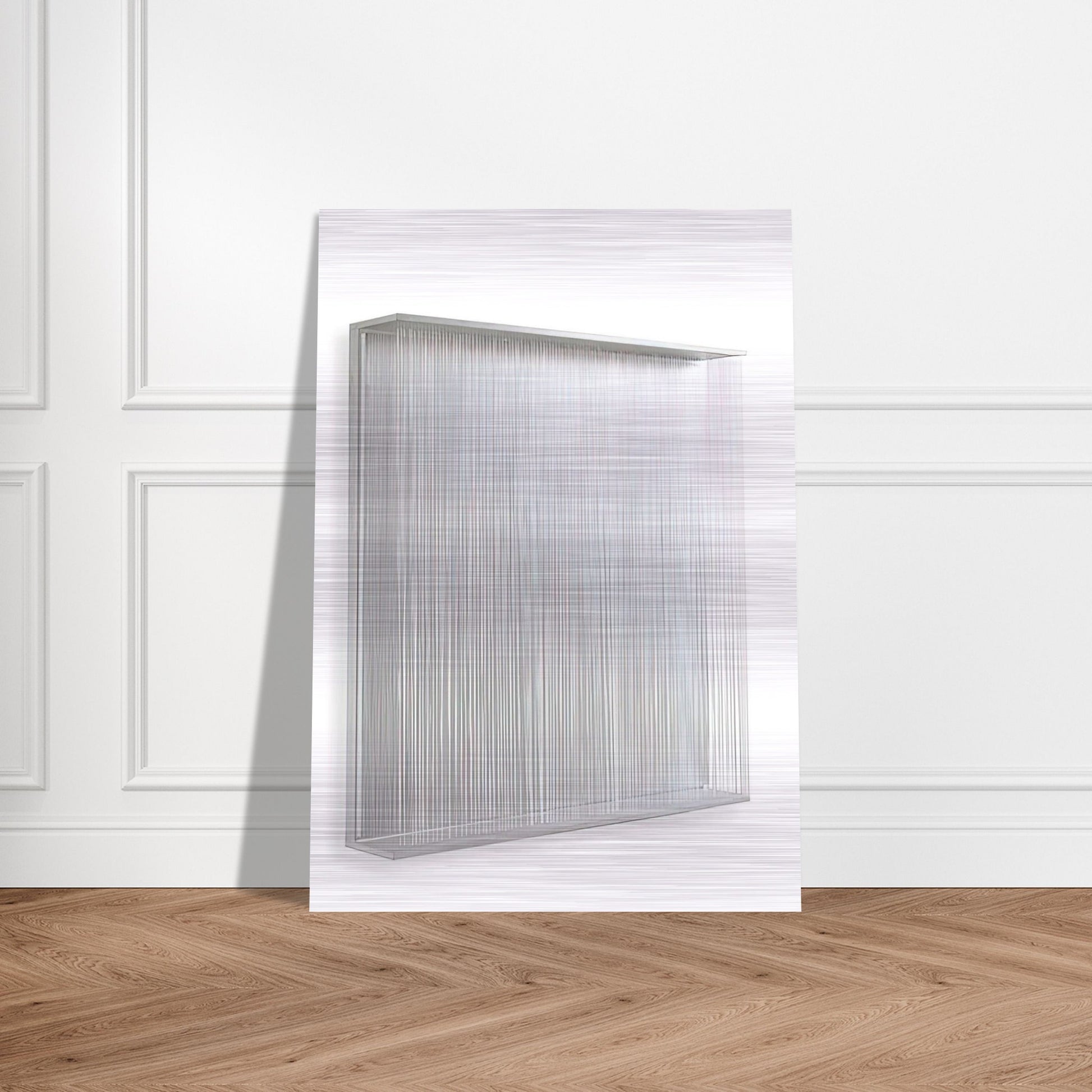 VIBRATION BLANCHE 1995 - Jesus Rafael Soto Brushed Aluminum Print - 70x100 cm / 28x40 inches | Jesus Rafael Soto Aluminum Print | Jesus Rafael Soto Prints