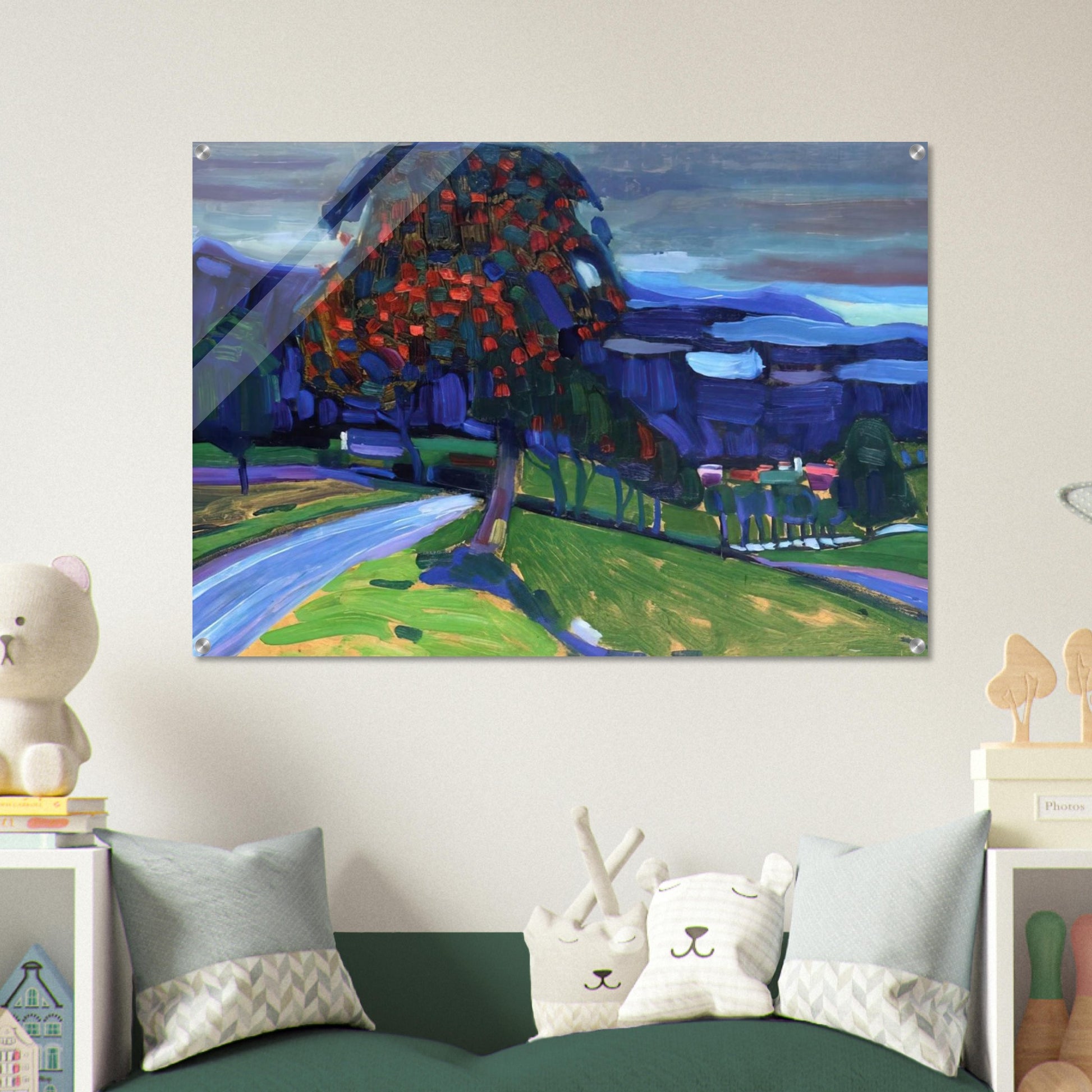 AUTUMN IN MURNAU 1908 - Wassily Kandinsky Acrylic Print - 70x100 cm / 28x40″ inches